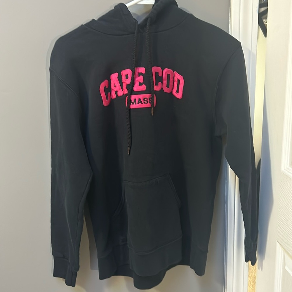 Black and pink cape cod hoodie
